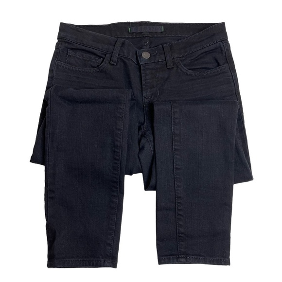 J Brand Jett Skinny Cropped Ankle Jeans Black Size 26 - Picture 4 of 9